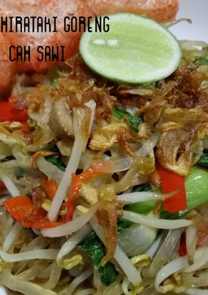 Foto resep Mie shirataki goreng cah sawi "ekonomis" 😅