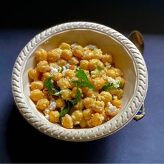 A picture of Chana Sundal for Ganesh Chaturthi.