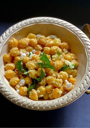A picture of Chana Sundal for Ganesh Chaturthi.