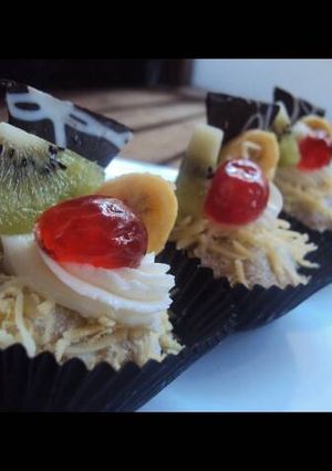 Foto resep Sus goreng (with fruits garnish)