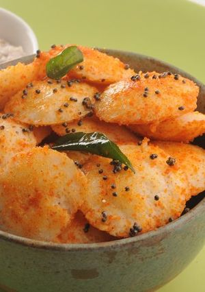 A picture of Masala Idli.