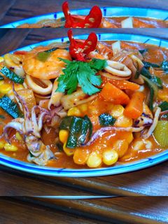 Foto resep Udang cumi saus padang