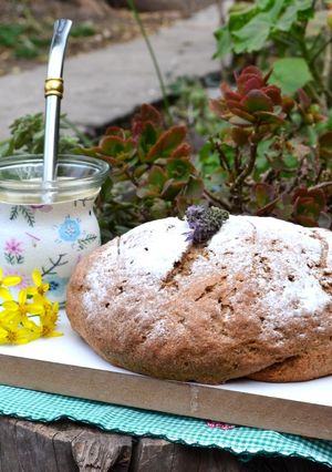 Una foto de Pan de campo con harina de centeno🧉