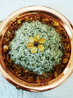عکسی از دستور سبزی پلو