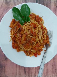 Foto resep Spaghetti sambel goreng tempe teri