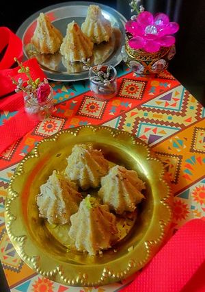 A picture of Poha Modak.