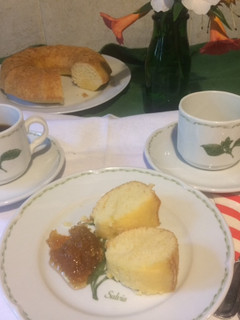 Una foto de Cocina para parejas: Budín al lemoncello