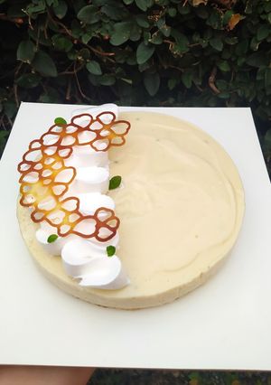 Una foto de Key lime pie