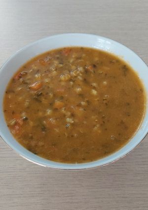 عکسی از دستور سوپ جو