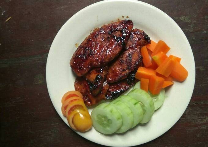 Ayam bakar (steak) lada hitam