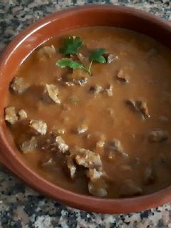 Una foto de Mollejas en salsa
