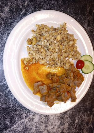 Zúzapörkölt lecsósan recept fotója