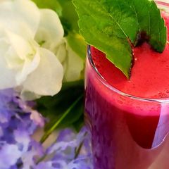 A picture of Carrot orange beetroot juice.