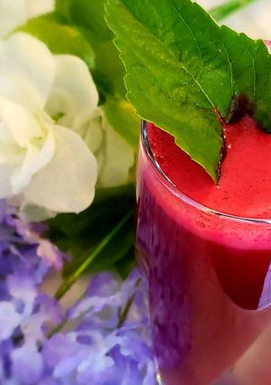 A picture of Carrot orange beetroot juice.