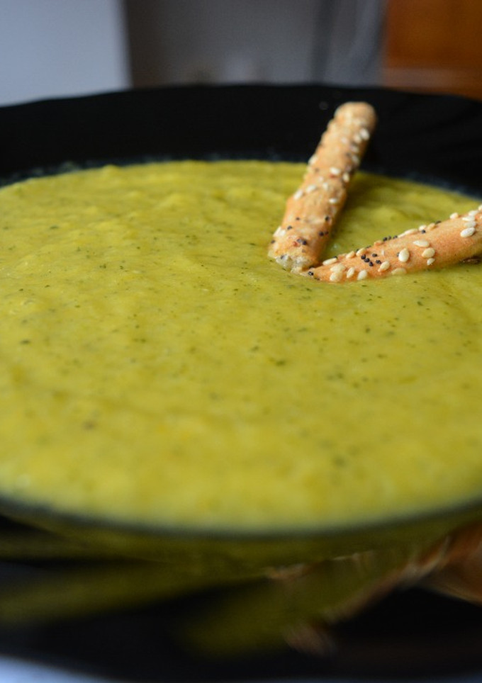 Una foto de Crema de calabacín