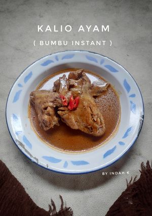 Foto resep Kalio Ayam (Bumbu Instant)