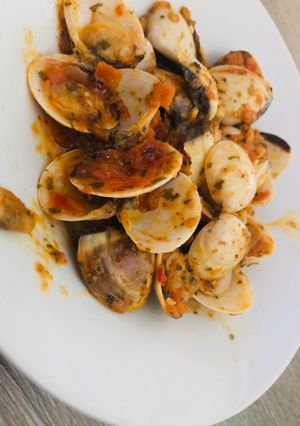 O poză a rețetei Vongole.