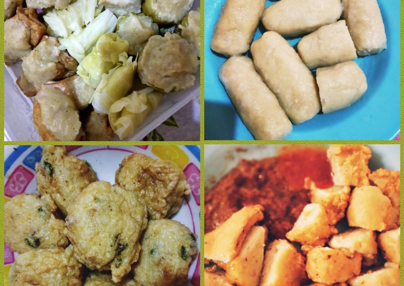 Olahan tenggiri sekali masak: siomay, batagor, pempek dan adaan
