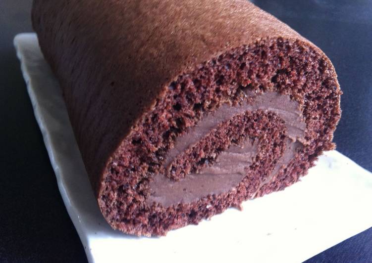 Cocoa Butter Beans Roll Cake