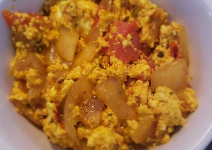 Paneer bhurji oil free Recipe
