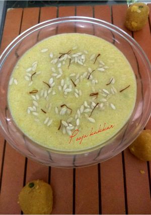 A picture of Ladoo Kheer.