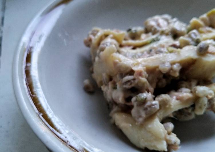 Recipe of Favorite Deconstructed, &#34;No-bake&#34; broccoli, tuna, and barley lasagna