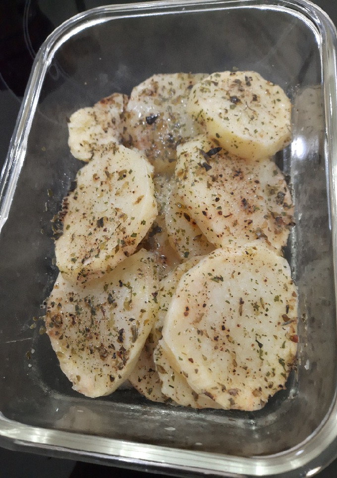 Una foto de Patatas al microondas
