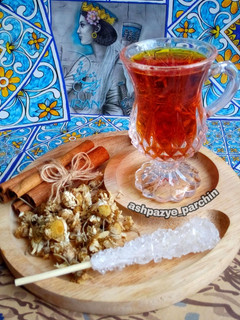 عکسی از دستور دمنوش بابونه و دارچین و زعفران 🌸