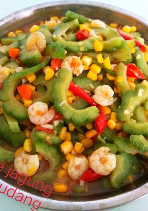 Foto resep Cah Pare jagung manies