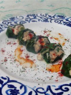 Una foto de Rulo acelgas con puré de patatas y bechamel