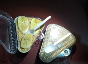 Una foto de Postre de banano