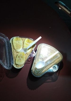 Una foto de Postre de banano