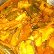 Fish curry with brinjal