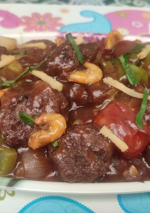 A picture of Sweet and sour prawn balls curry(টক মিষ্টি প্রণ বল কারী).