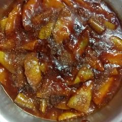 Mango pickle A picture of Mango pickle.