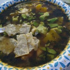 A picture of Chicken Tortilla Soup.