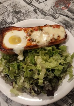 Una foto de Calabaza rellena