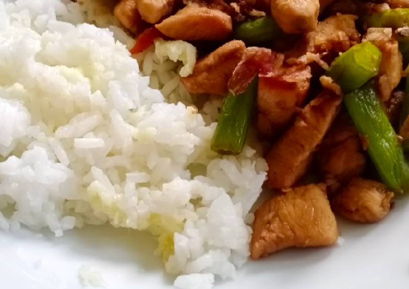 Oseng ayam kacang panjang