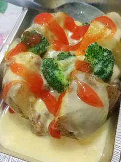 Foto resep Baked Potato Broccoli & Cheese ala Wendy's