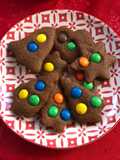 Gingerbread cookies με m&m!