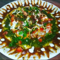 Dahi Papdi Chaat A picture of Dahi Papdi Chaat.