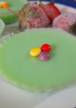 Foto resep Green Tea Silk Pudding