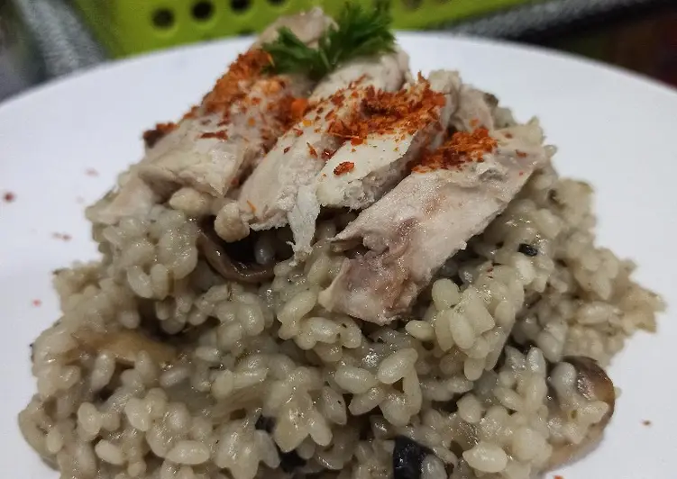 Resep Unik Risotto with chicken and mushroom Nikmat Lezat