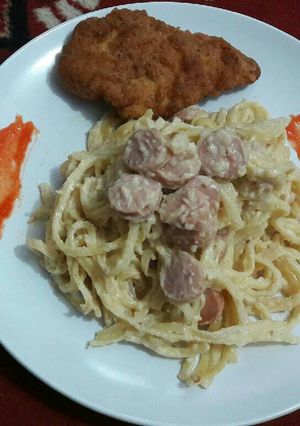 Foto resep Chicken And Fettucini Creamy Sauce