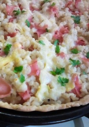 Una foto de Relleno para tarta con maíz blanco 🤍🌽
