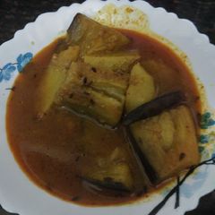 Aloo Baigan ki khatta sabzi A picture of Aloo Baigan ki khatta sabzi.