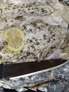 Una foto de 🐟Pescado a la parrilla🐠