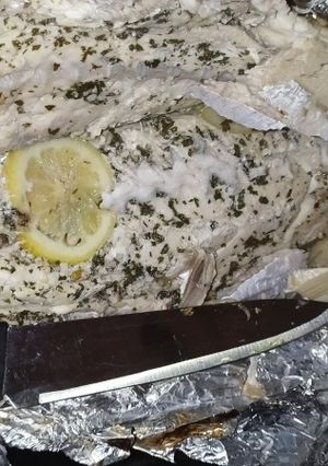 Una foto de 🐟Pescado a la parrilla🐠