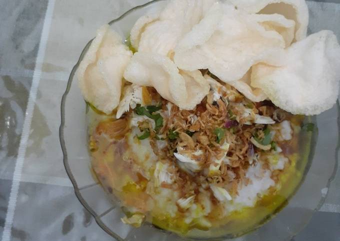 Resep Bubur Ayam Kuah Kuning Oleh Mizz Y Llo Cookpad