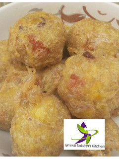 A picture of Yam balls.